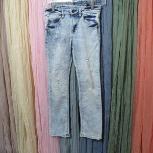 7FAMK "Stacked and Ripped" SuperFade Skinny Jeans - 8